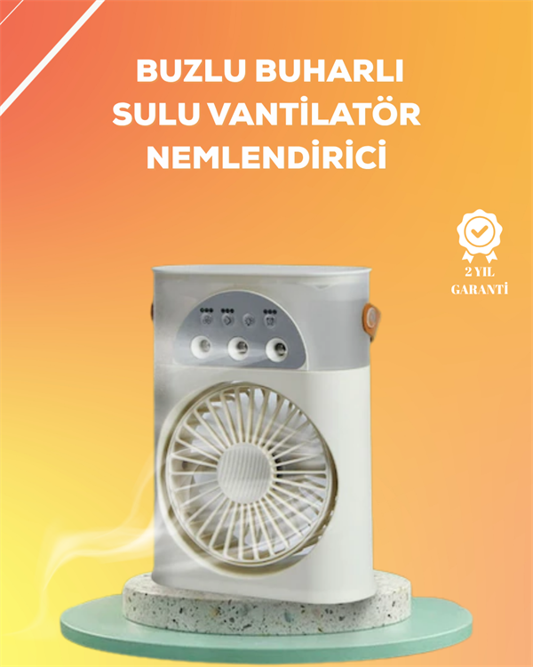 Mini Klima Fan | USB'li, 7 Renk Gece Işığı, 3'ü 1 Arada Fonksiyon - Bayi Depom Mini Klima Fan | USB'li, 7 Renk Gece Işığı, 3'ü 1 Arada Fonksiyon - Bayi Depom