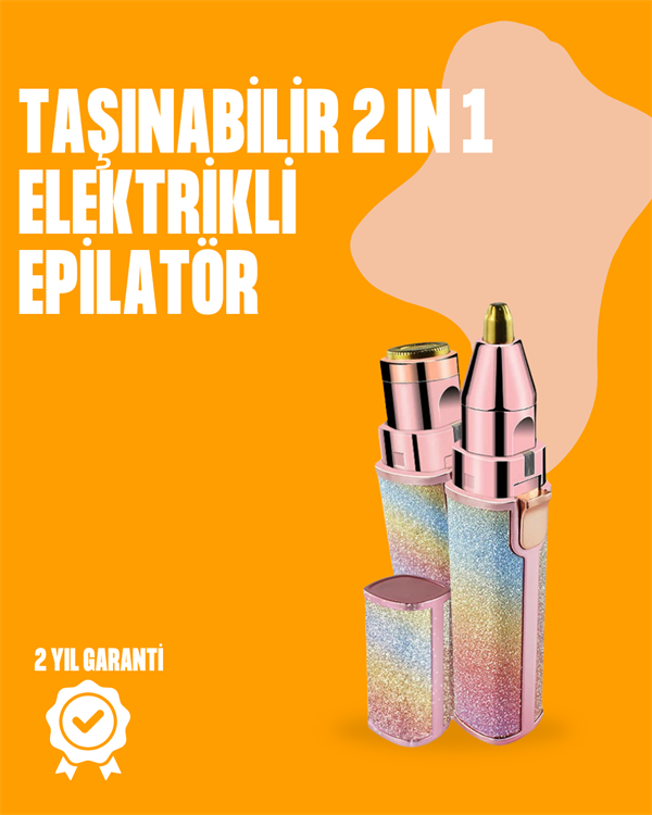 Mini USB Şarjlı Elektrikli Epilatör – Kaş ve Yüz Tüy Temizliği İçin 2'si 1 Arada - Bayi Depom Mini USB Şarjlı Elektrikli Epilatör – Kaş ve Yüz Tüy Temizliği İçin 2'si 1 Arada - Bayi Depom