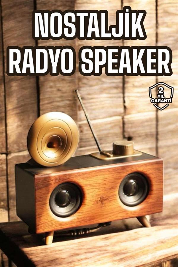 Nostaljik Görünümlü Bluetooth Bağlantılı Speaker - Bayi Depom Nostaljik Görünümlü Bluetooth Bağlantılı Speaker - Bayi Depom