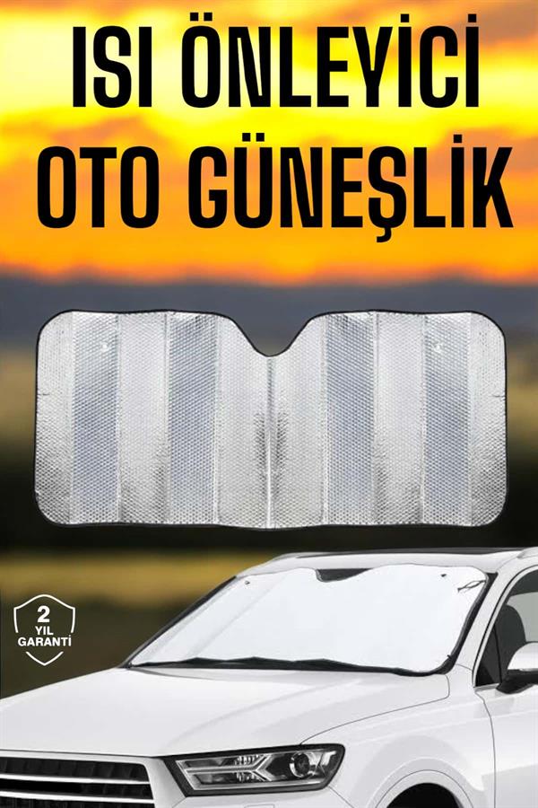 Oto Güneşlik Isı Önleyici Tüm Araçlara Uyumlu UV Işınlarına Karşı - Bayi Depom