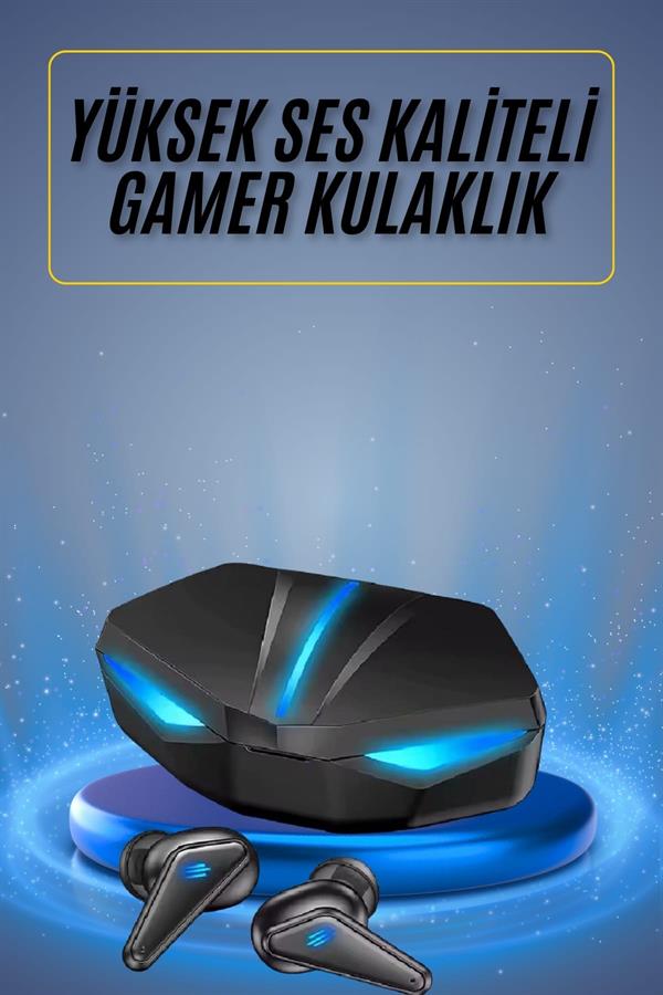 Oyuncu Kulaklığı Mikrofonlu Kablosuz  Kulaklık Powerbank Yüksek Ses Kaliteli - Bayi Depom
