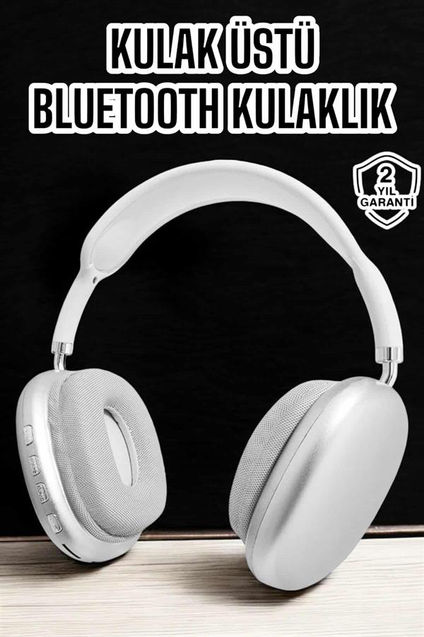 P9 Plus Kablosuz Kulak Üstü Bluetooth Kulaklık Beyaz Yüksek Ses Kaliteli - Bayi Depom P9 Plus Kablosuz Kulak Üstü Bluetooth Kulaklık Beyaz Yüksek Ses Kaliteli - Bayi Depom