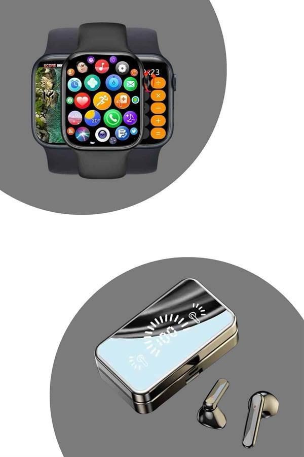 Powerbank Aynalı Bluetooth Kulaklık Ve Akıllı Saat Seti ANC Özelliği Dokunamatik - Bayi Depom Powerbank Aynalı Bluetooth Kulaklık Ve Akıllı Saat Seti ANC Özelliği Dokunamatik - Bayi Depom