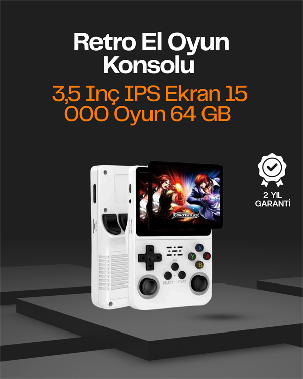 Taşınabilir Retro Oyun Konsolu – 15.000 Oyun, 64 GB Depolama, IPS Ekran - Bayi Depom Taşınabilir Retro Oyun Konsolu – 15.000 Oyun, 64 GB Depolama, IPS Ekran - Bayi Depom