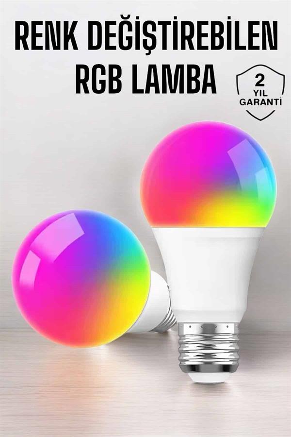 Renk Değiştirebilen RGB Işıklı Led Ampul A+Enerji 10 Watt Led Işık - Bayi Depom Renk Değiştirebilen RGB Işıklı Led Ampul A+Enerji 10 Watt Led Işık - Bayi Depom
