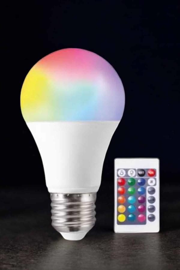 Renk Değiştirebilen RGB Işıklı Led Ampul A+Enerji 10 Watt Led Işık - Bayi Depom Renk Değiştirebilen RGB Işıklı Led Ampul A+Enerji 10 Watt Led Işık - Bayi Depom