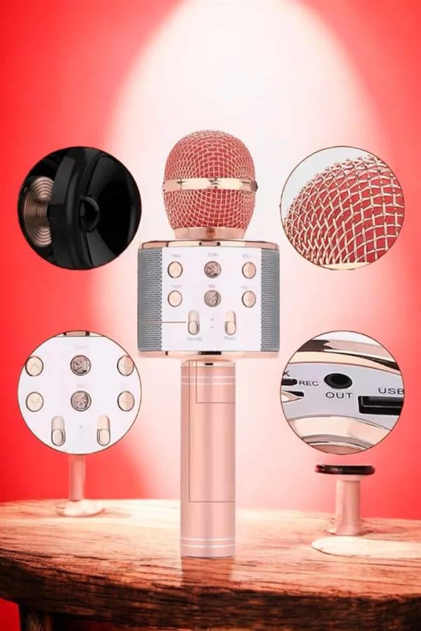 Şarjlı ve Uzun Pil Ömürlü Karaoke Mikrofon USB Bellek Destekli, Profesyonel Ses - Bayi Depom Şarjlı ve Uzun Pil Ömürlü Karaoke Mikrofon USB Bellek Destekli, Profesyonel Ses - Bayi Depom