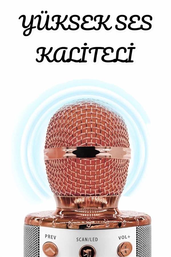 Şarjlı ve Uzun Pil Ömürlü Karaoke Mikrofon USB Bellek Destekli, Profesyonel Ses - Bayi Depom Şarjlı ve Uzun Pil Ömürlü Karaoke Mikrofon USB Bellek Destekli, Profesyonel Ses - Bayi Depom