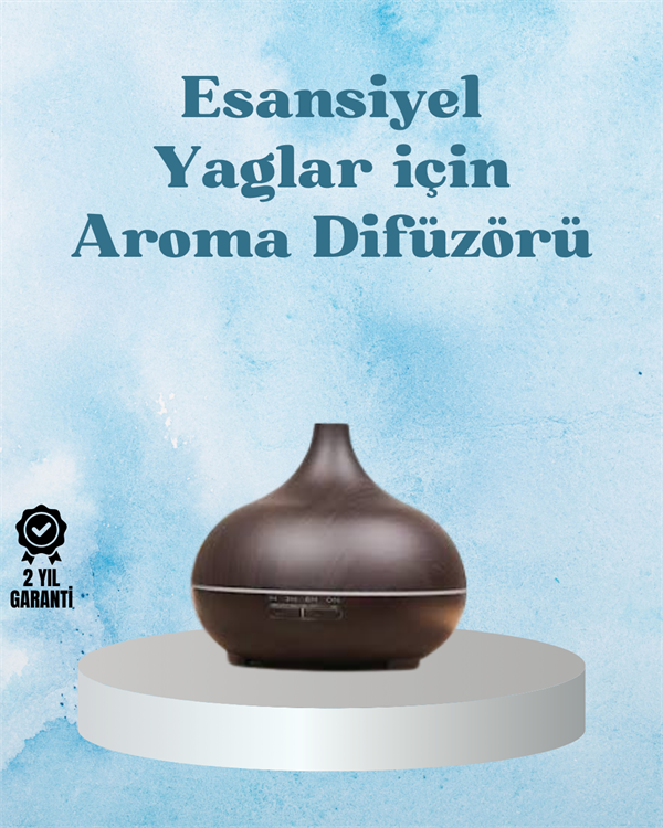 Sessiz Çalışan Aromaterapi Difüzörü – 4 Zaman Ayarlı, 7 Renkli Işık Seçeneği - Bayi Depom Sessiz Çalışan Aromaterapi Difüzörü – 4 Zaman Ayarlı, 7 Renkli Işık Seçeneği - Bayi Depom