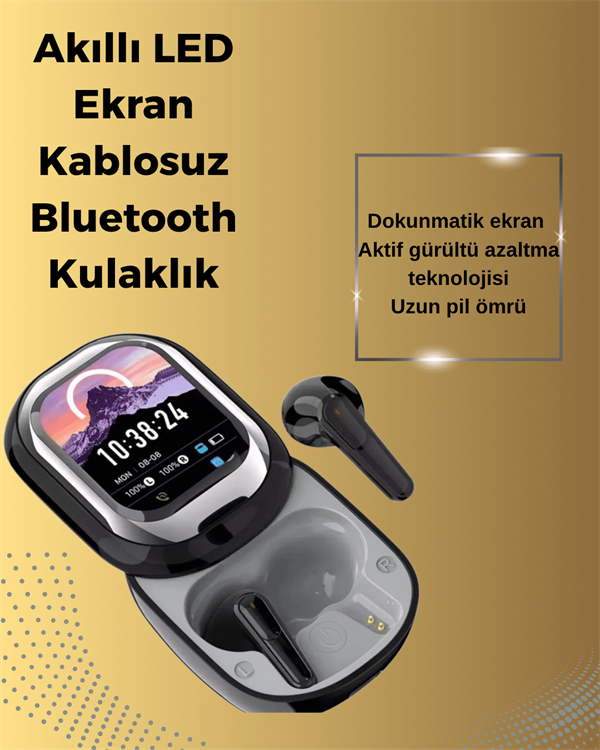 Şık, Akıllı ve Güçlü: LED Ekranlı Kablosuz Kulaklık Seti - Bayi Depom Şık, Akıllı ve Güçlü: LED Ekranlı Kablosuz Kulaklık Seti - Bayi Depom