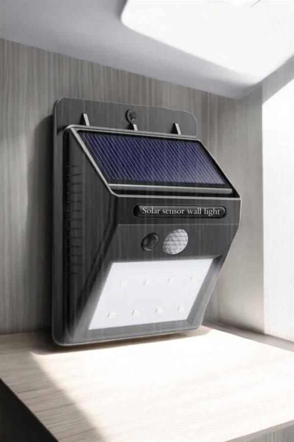 Solar Lamba Giriş, Bahçe Yol Avlu Hareket Sensörlü Led Parlak Gece Su Geçirmez - Bayi Depom
