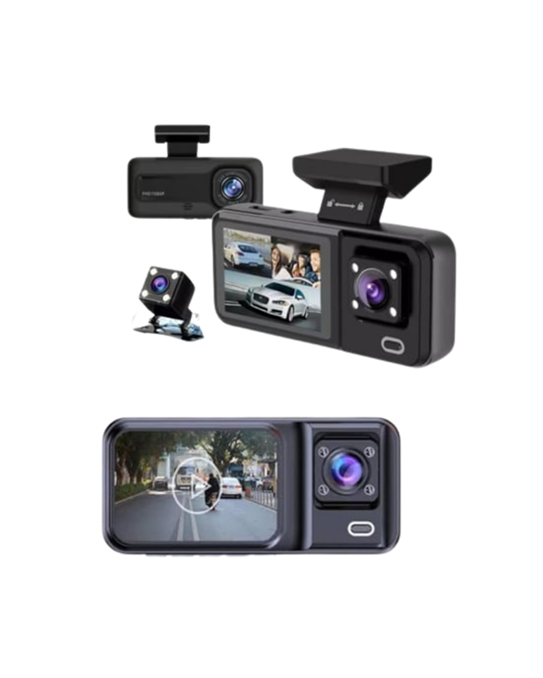 Sürüş ve Park Halinde Kesintisiz Güvenlik İçin 3 Kameralı Profesyonel Dashcam - Bayi Depom Sürüş ve Park Halinde Kesintisiz Güvenlik İçin 3 Kameralı Profesyonel Dashcam - Bayi Depom