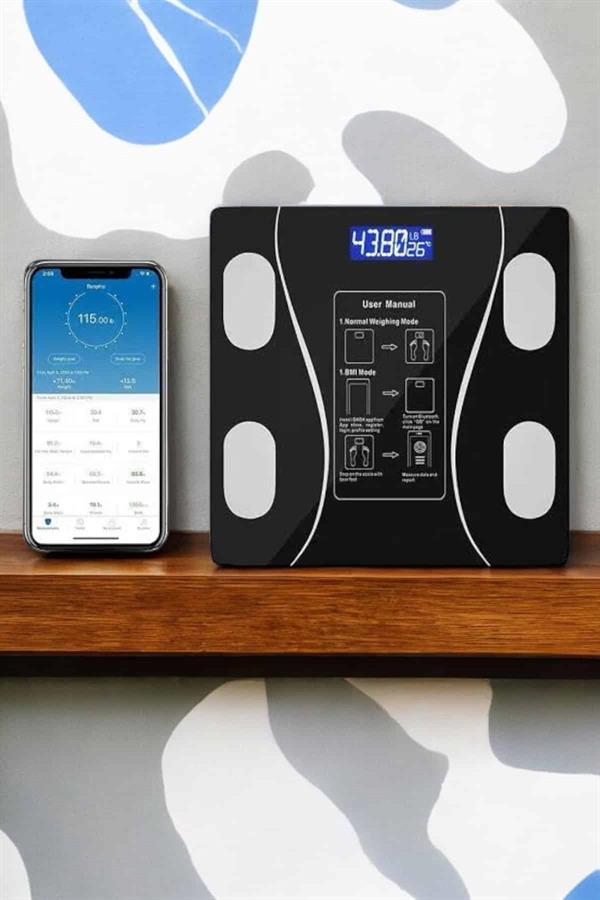 Tartı Baskül Dijital Elektronik Tartı Vücut Analiz Wifi Akıllı Yağ Ölçer - Bayi Depom