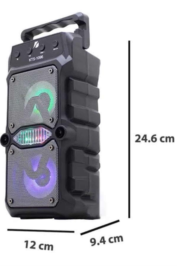 Taşınabilir Kablosuz Bluetooth Hoparlör Uzun Pil Ömrü Led Işıklı - Bayi Depom