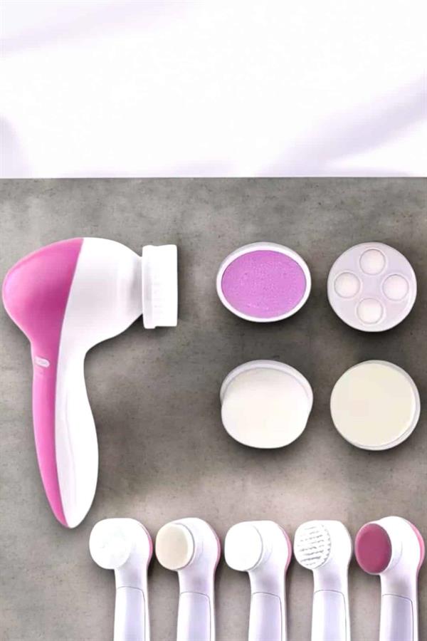 Taşınabilir Yüz Temizleme Cihazı Masaj, Peeling, Temizlik 5 Başlıklı - Bayi Depom