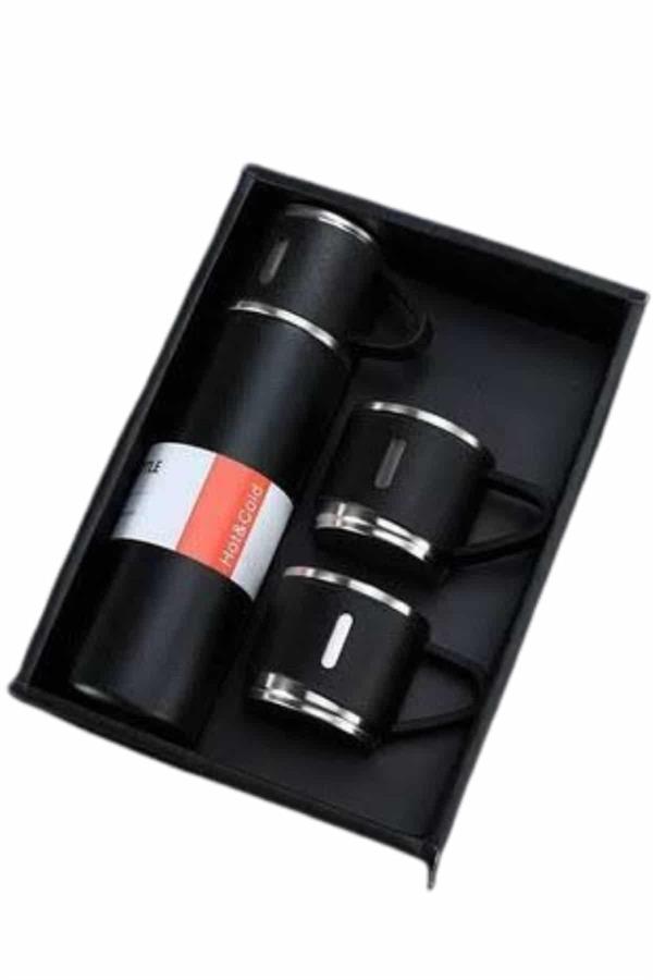 Termos Seti Paslanmaz Çelik 3 Bardaklı Vakumlu Termos Set 500 Ml 12 Saate Kadar Isı Koruma - Bayi Depom Termos Seti Paslanmaz Çelik 3 Bardaklı Vakumlu Termos Set 500 Ml 12 Saate Kadar Isı Koruma - Bayi Depom