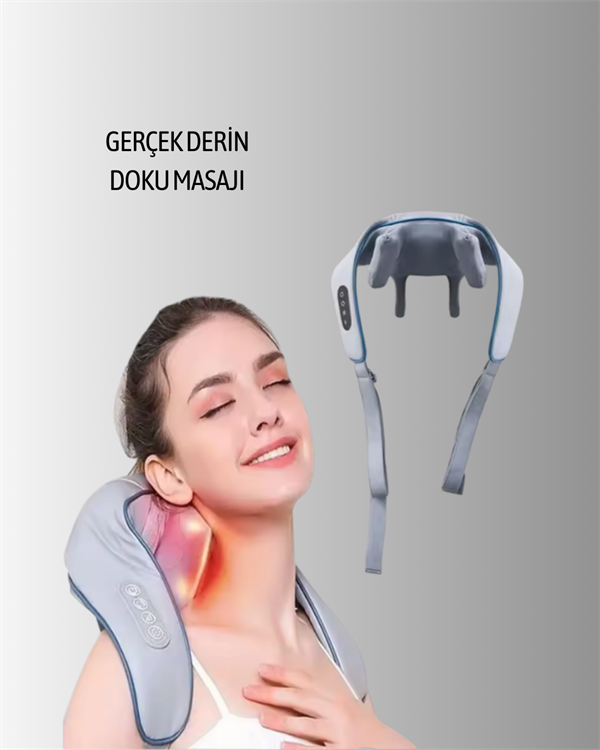 VNB-01 Titreşimli Boyun Masaj Aleti Gri Renk - Bayi Depom