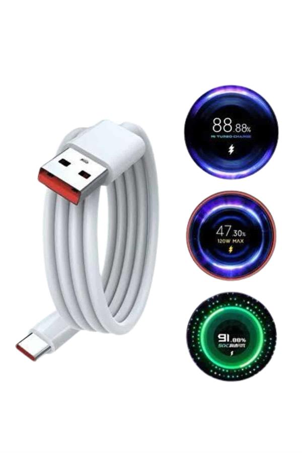 Type C Yüksek Hızlı Şarj Aleti Beyaz 120W Ultra Uzun Ömürlü - Bayi Depom Type C Yüksek Hızlı Şarj Aleti Beyaz 120W Ultra Uzun Ömürlü - Bayi Depom