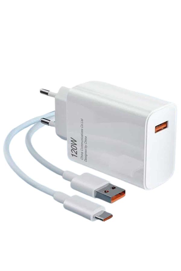 Type C Yüksek Hızlı Şarj Aleti Beyaz 120W Ultra Uzun Ömürlü - Bayi Depom Type C Yüksek Hızlı Şarj Aleti Beyaz 120W Ultra Uzun Ömürlü - Bayi Depom