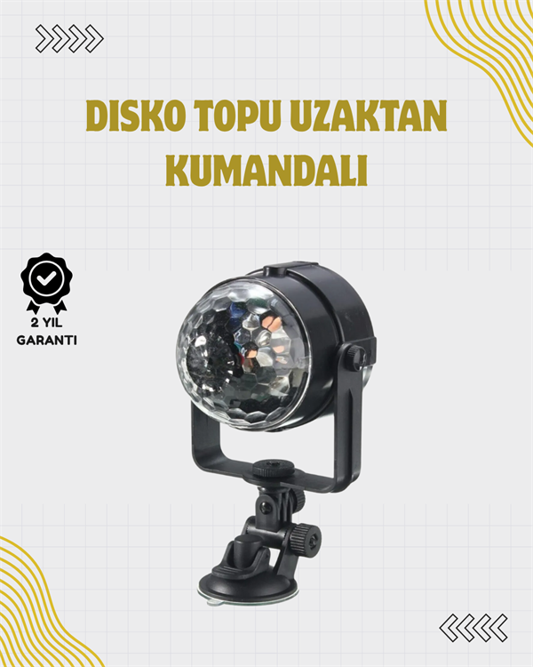Uzaktan Kumandalı, Ses Kontrollü LED Disko Işığı - Parti ve Kulüpler İçin - Bayi Depom Uzaktan Kumandalı, Ses Kontrollü LED Disko Işığı - Parti ve Kulüpler İçin - Bayi Depom