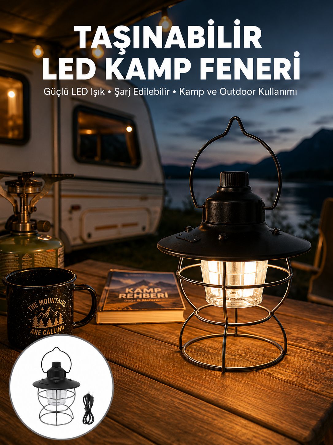 4 Fonksiyonlu Dekoratif Kamp Lambası – Tungsten Ampul, USB Çıkışlı Yeni Nesil - Bayi Depom 4 Fonksiyonlu Dekoratif Kamp Lambası – Tungsten Ampul, USB Çıkışlı Yeni Nesil - Bayi Depom