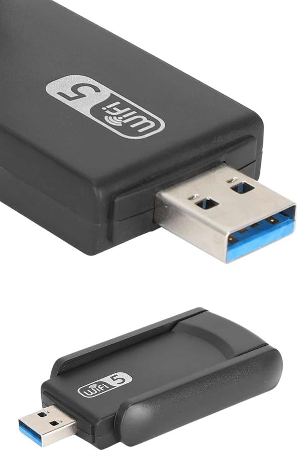 Wifi Adaptörü Bt5.0 Wifi 2si Bir Arada Çift Bantlı Çift Anten - Bayi Depom Wifi Adaptörü Bt5.0 Wifi 2'si Bir Arada Çift Bantlı Çift Anten - Bayi Depom
