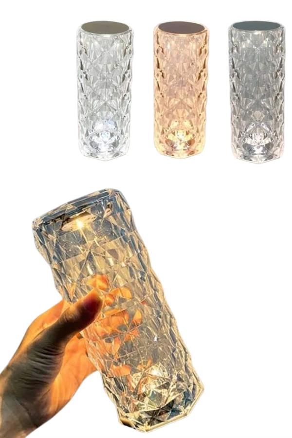 Yeni Nesil Modern Kristal Masa ve Gece Lambası Dokunmatik Renk Değiştirebilen - Bayi Depom