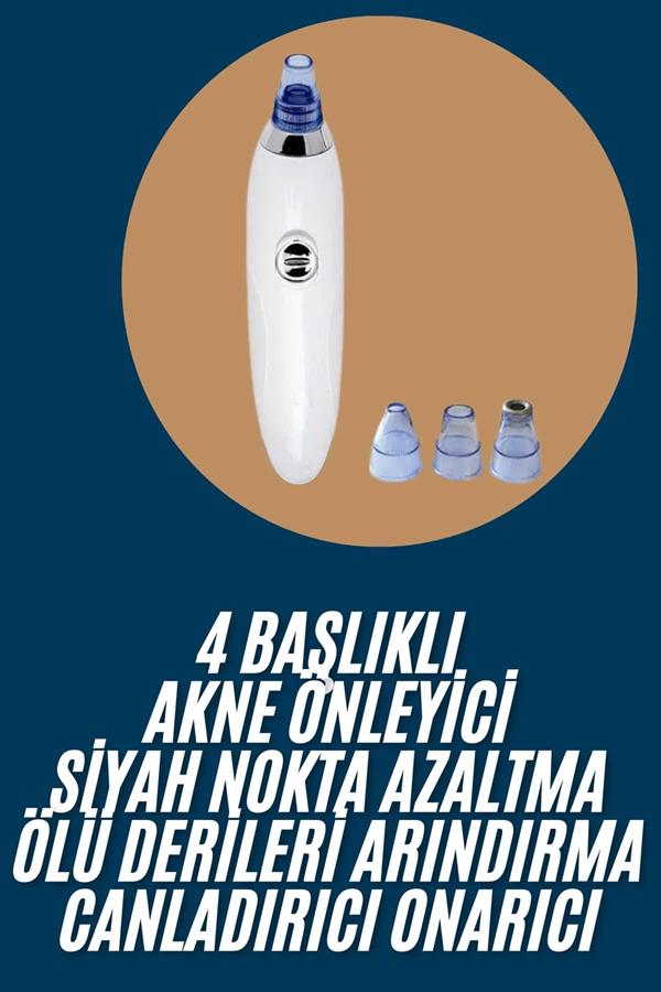 Yeni Nesil Vakumlu Pilli Siyah Nokta ve Yüz Temizleme Cihazı 4 Başlıklı - Bayi Depom Yeni Nesil Vakumlu Pilli Siyah Nokta ve Yüz Temizleme Cihazı 4 Başlıklı - Bayi Depom