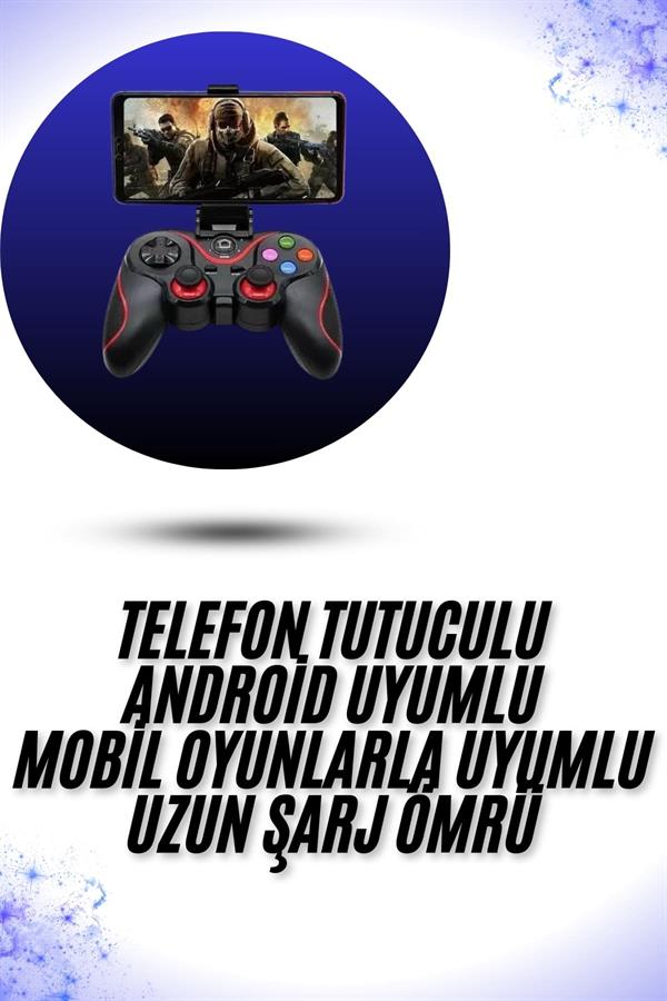 Yeni Nesil X3 Gamepad Android Uyumlu Telefon Tutucu Özellikli Joystick - Bayi Depom Yeni Nesil X3 Gamepad Android Uyumlu Telefon Tutucu Özellikli Joystick - Bayi Depom
