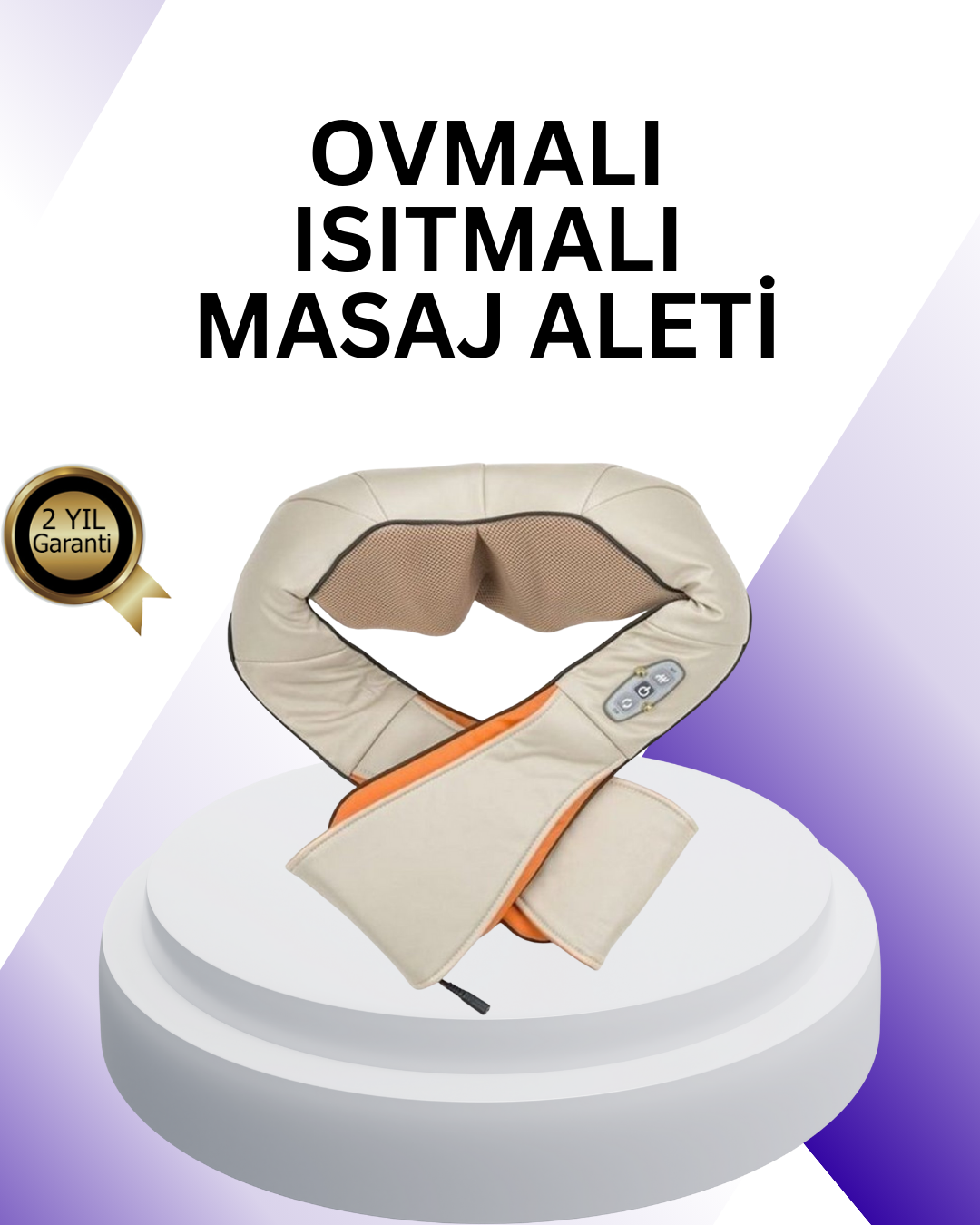 Ovmalı Isıtmalı Boyun Omuz Bel Masaj Aleti Kas ve Eklem Ağrılarına Etkili - Bayi Depom