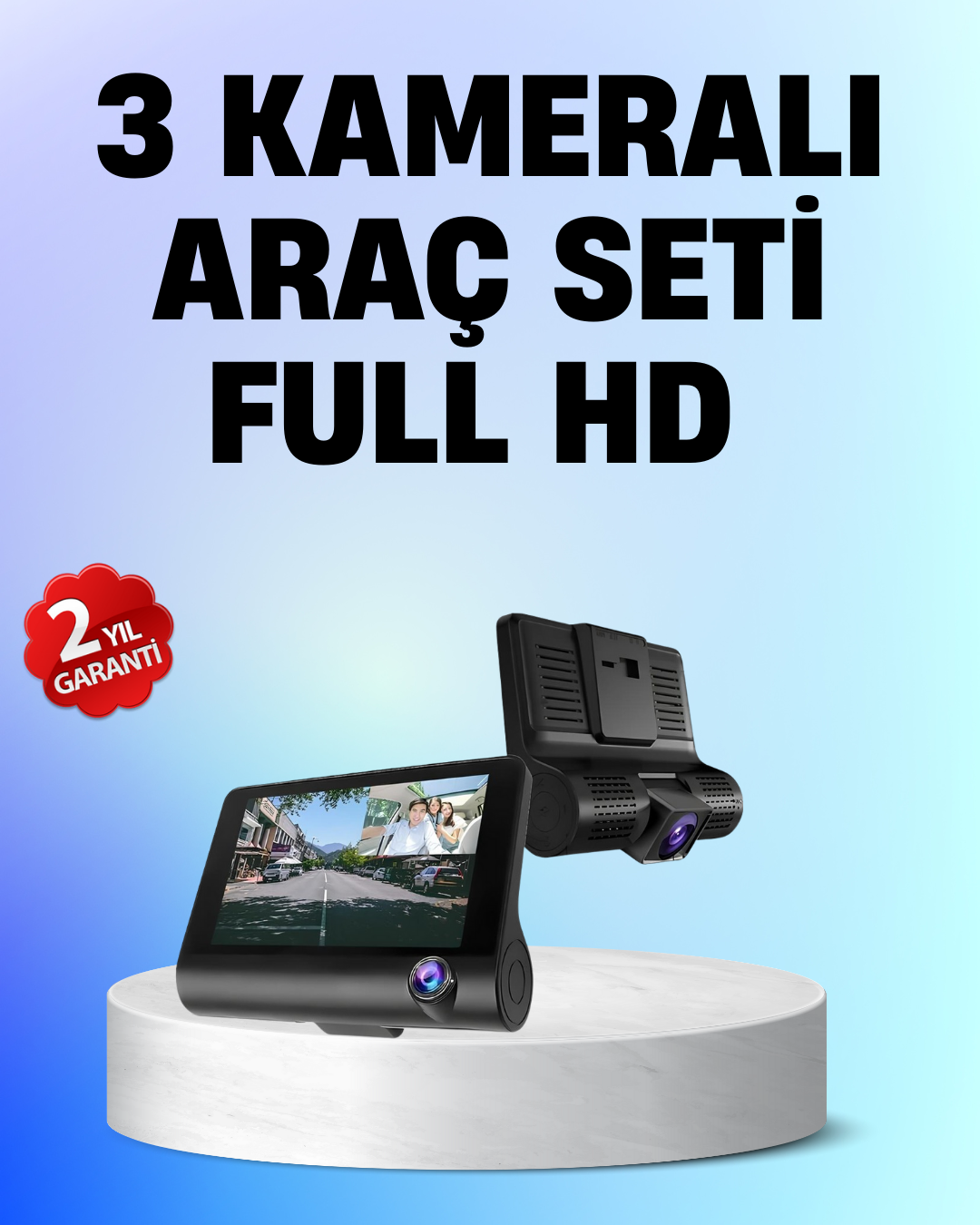 Full HD 1080P 3 Kameralı Araç DVR – Gece Görüşlü ve G-Sensörlü Güvenlik Çözümü - Bayi Depom Full HD 1080P 3 Kameralı Araç DVR – Gece Görüşlü ve G-Sensörlü Güvenlik Çözümü - Bayi Depom
