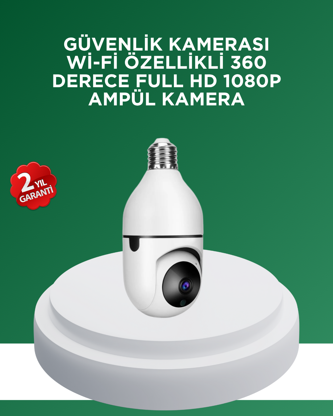 1080P Gece Görüşlü Ampul Güvenlik Kamerası – Kablolu ve Kablosuz Seçenekli - Bayi Depom 1080P Gece Görüşlü Ampul Güvenlik Kamerası – Kablolu ve Kablosuz Seçenekli - Bayi Depom