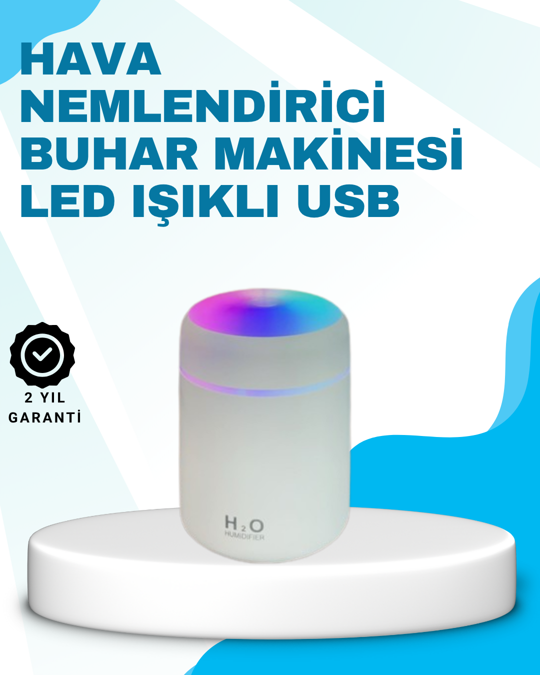 LED Işıklı Sessiz Masaüstü Nemlendirici – 3 Buhar Modu - Bayi Depom LED Işıklı Sessiz Masaüstü Nemlendirici – 3 Buhar Modu - Bayi Depom