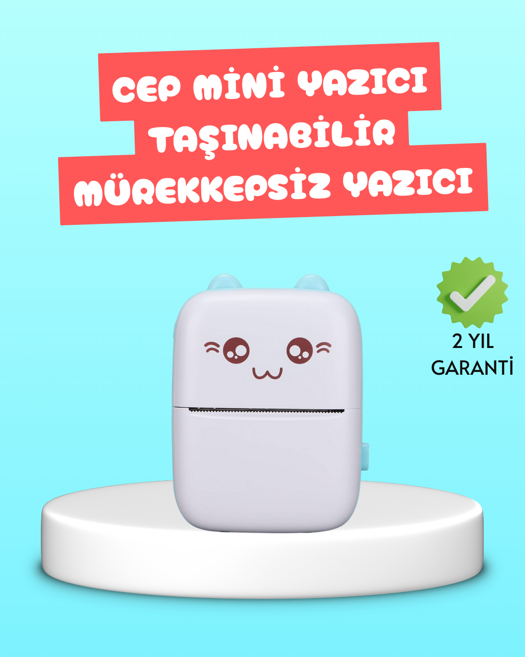 Mini Termal Yazıcı Kablosuz Taşınabilir Bluetooth Bağlantılı 200 DPI - Bayi Depom Mini Termal Yazıcı Kablosuz Taşınabilir Bluetooth Bağlantılı 200 DPI - Bayi Depom