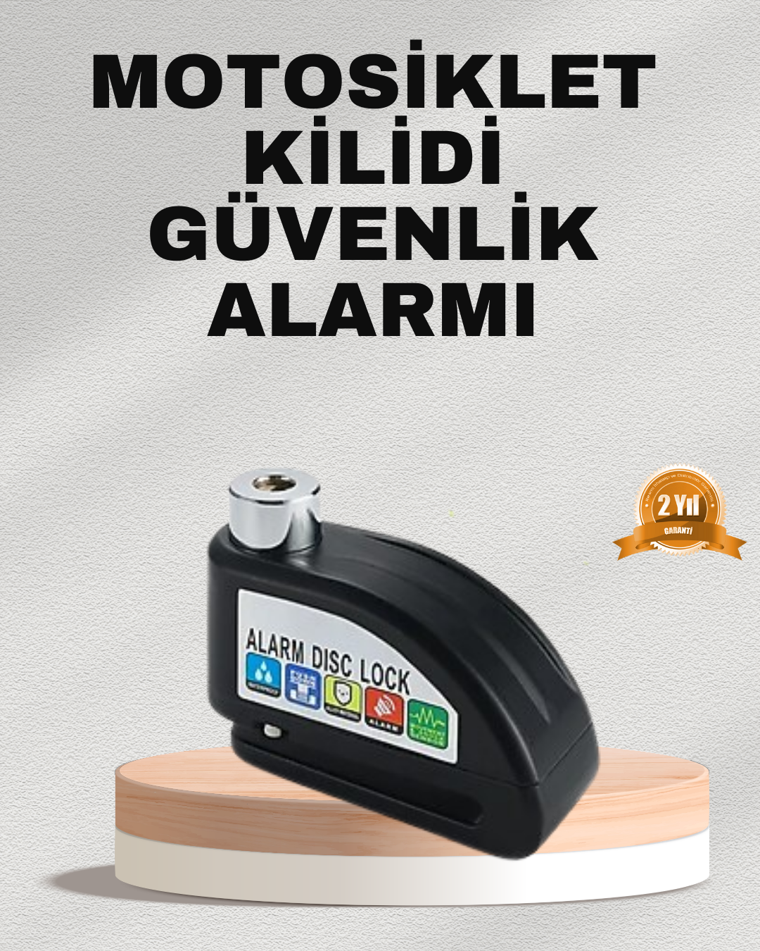 Ekonomik Alarm Disk Kilidi Motosiklet Scooter Bisiklet Güvenlik - Bayi Depom Ekonomik Alarm Disk Kilidi Motosiklet Scooter Bisiklet Güvenlik - Bayi Depom