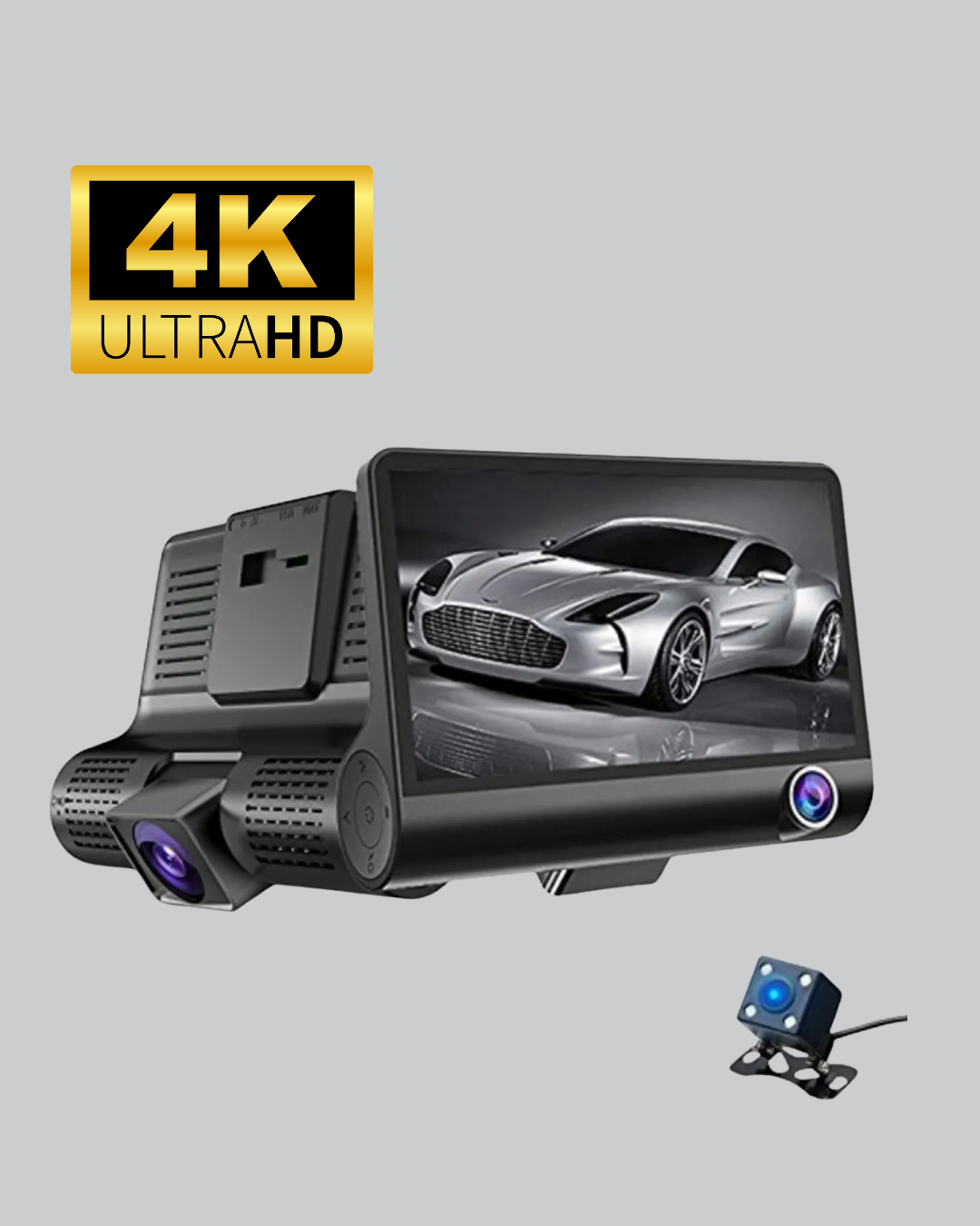 170° Geniş Açılı Araç Kamerası – 4.0” IPS Ekranlı Full HD DVR - Bayi Depom