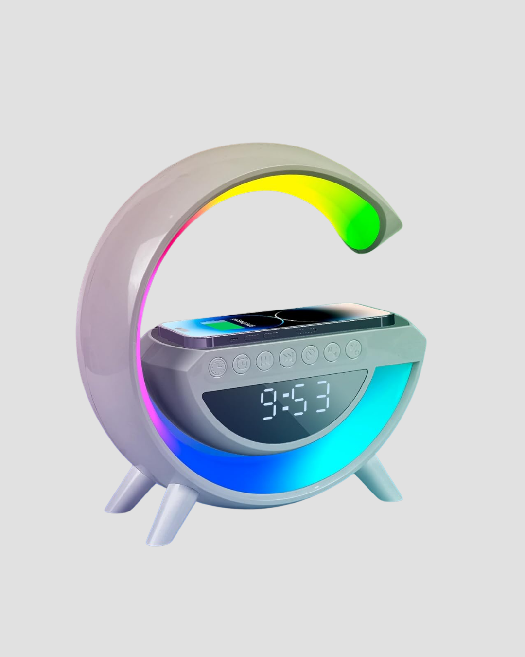 15W Hızlı Şarj Destekli LED Atmosfer Işığı ve Alarm Fonksiyonlu Lamba - Bayi Depom 15W Hızlı Şarj Destekli LED Atmosfer Işığı ve Alarm Fonksiyonlu Lamba - Bayi Depom