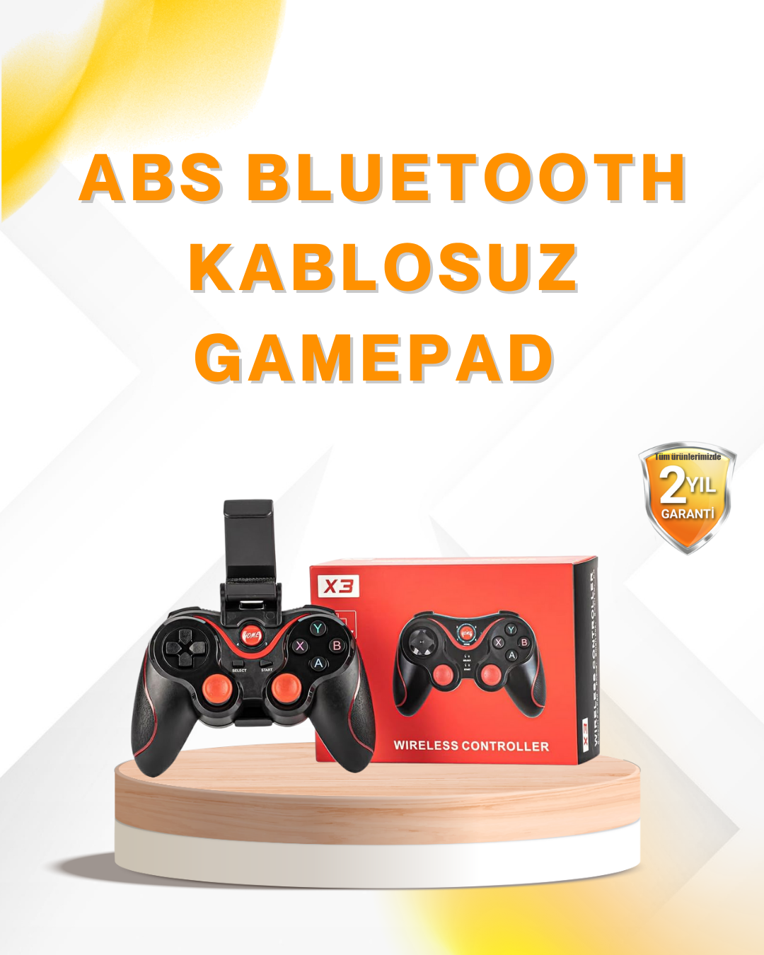 Kablosuz Bluetooth Gamepad PC Android TV Uyumlu Oyun Kumandası - Bayi Depom Kablosuz Bluetooth Gamepad PC Android TV Uyumlu Oyun Kumandası - Bayi Depom