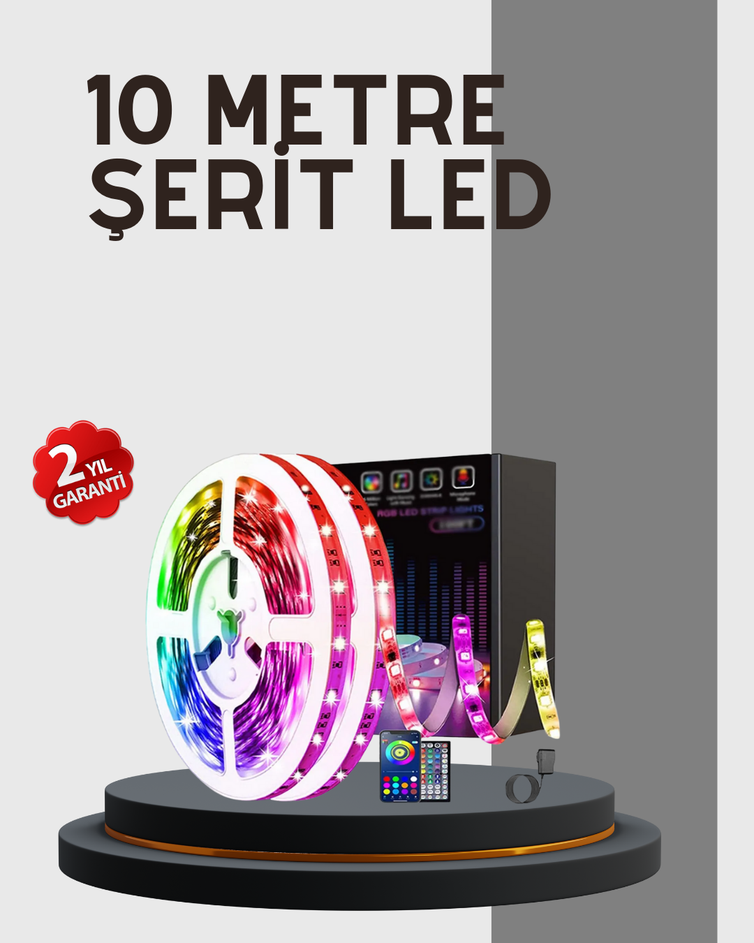 Su Geçirmez 10M Smart Şerit Led TV Arkası ve Oda Dekorasyonu İçin - Bayi Depom Su Geçirmez 10M Smart Şerit Led TV Arkası ve Oda Dekorasyonu İçin - Bayi Depom