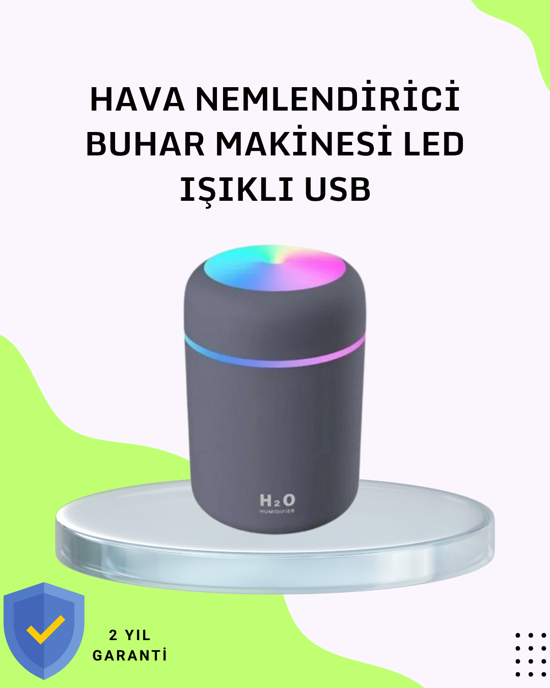 Taşınabilir Hava Nemlendirici – Renkli Işık ve USB Bağlantı - Bayi Depom Taşınabilir Hava Nemlendirici – Renkli Işık ve USB Bağlantı - Bayi Depom