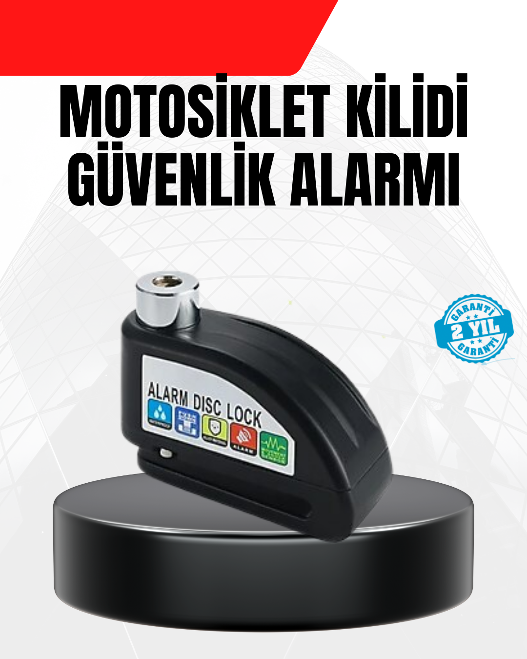 Alarm Disk Fren Kilidi Paslanmaz Çelik Motosiklet Scooter Bisiklet - Bayi Depom Alarm Disk Fren Kilidi Paslanmaz Çelik Motosiklet Scooter Bisiklet - Bayi Depom