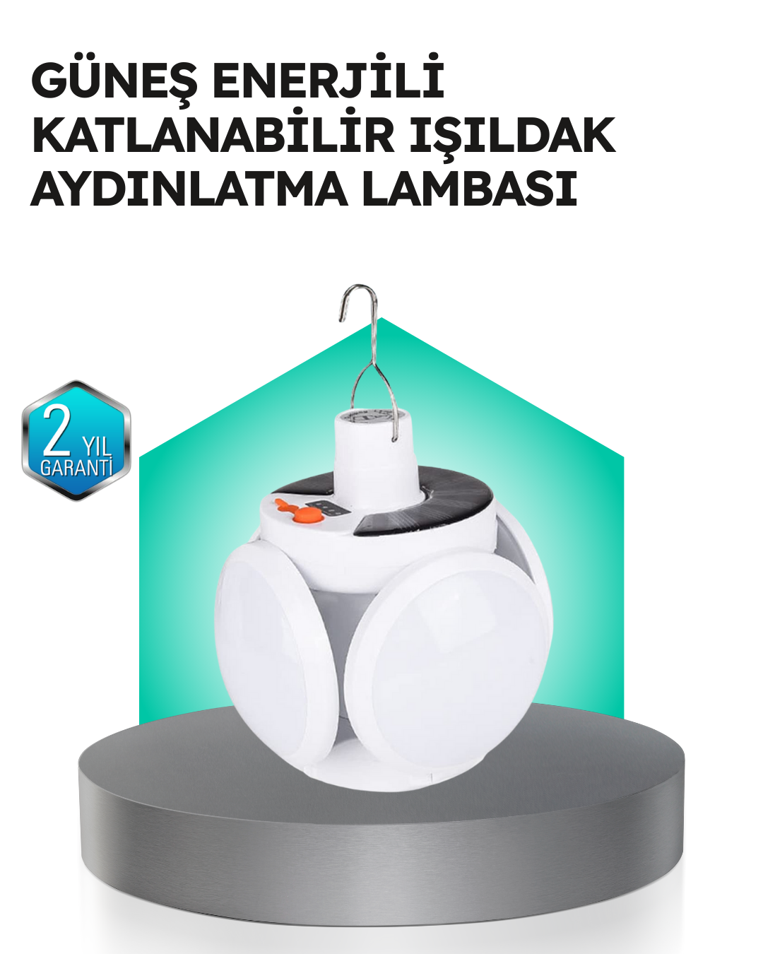 Pratik Katlanabilir Solar LED Aydınlatma Lambası - Bayi Depom Pratik Katlanabilir Solar LED Aydınlatma Lambası - Bayi Depom