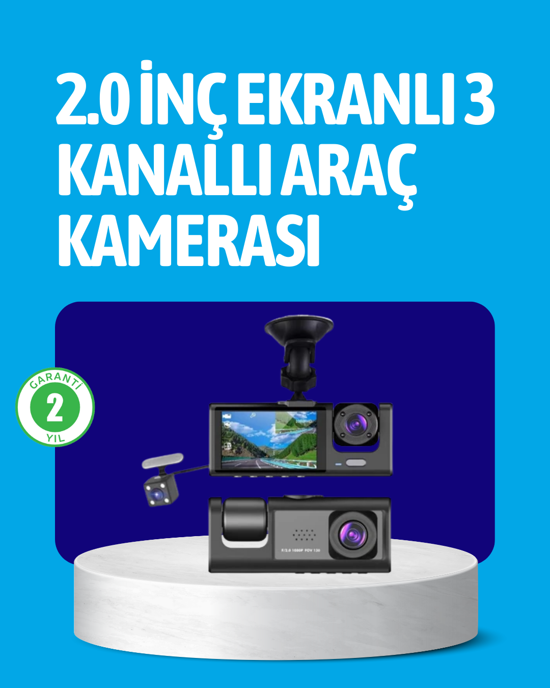 3 Kameralı Araç İçi Kayıt Cihazı Suya ve Toza Dayanıklı Tasarım - Bayi Depom 3 Kameralı Araç İçi Kayıt Cihazı Suya ve Toza Dayanıklı Tasarım - Bayi Depom