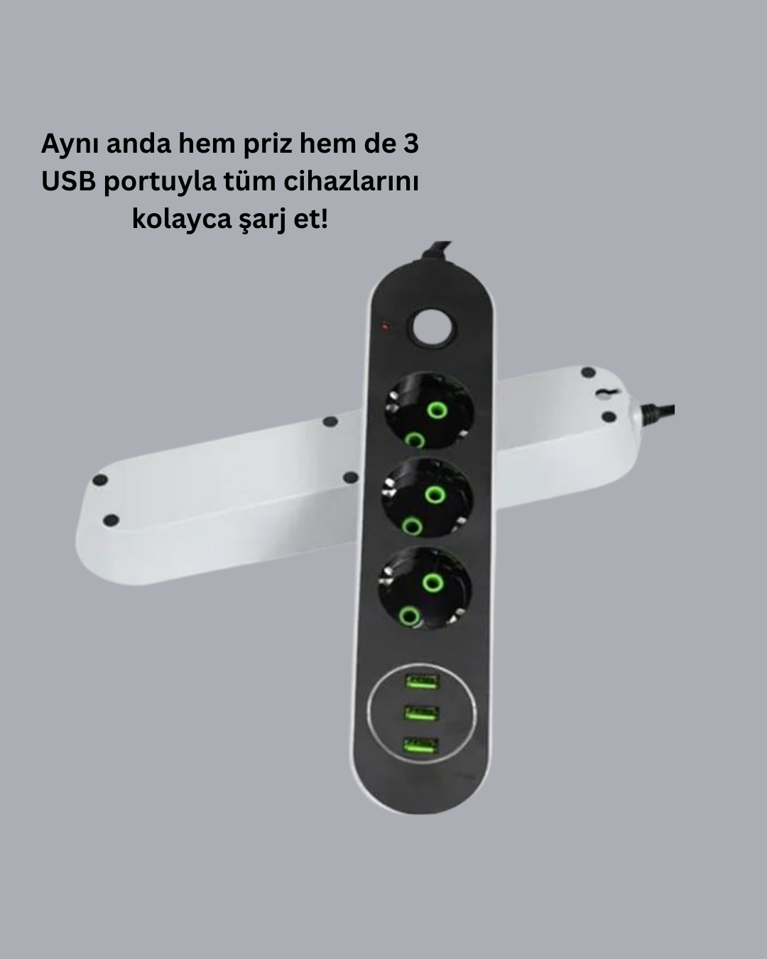 3 USB Portlu Üçlü Priz CXE103 - Bayi Depom 3 USB Portlu Üçlü Priz CXE103 - Bayi Depom