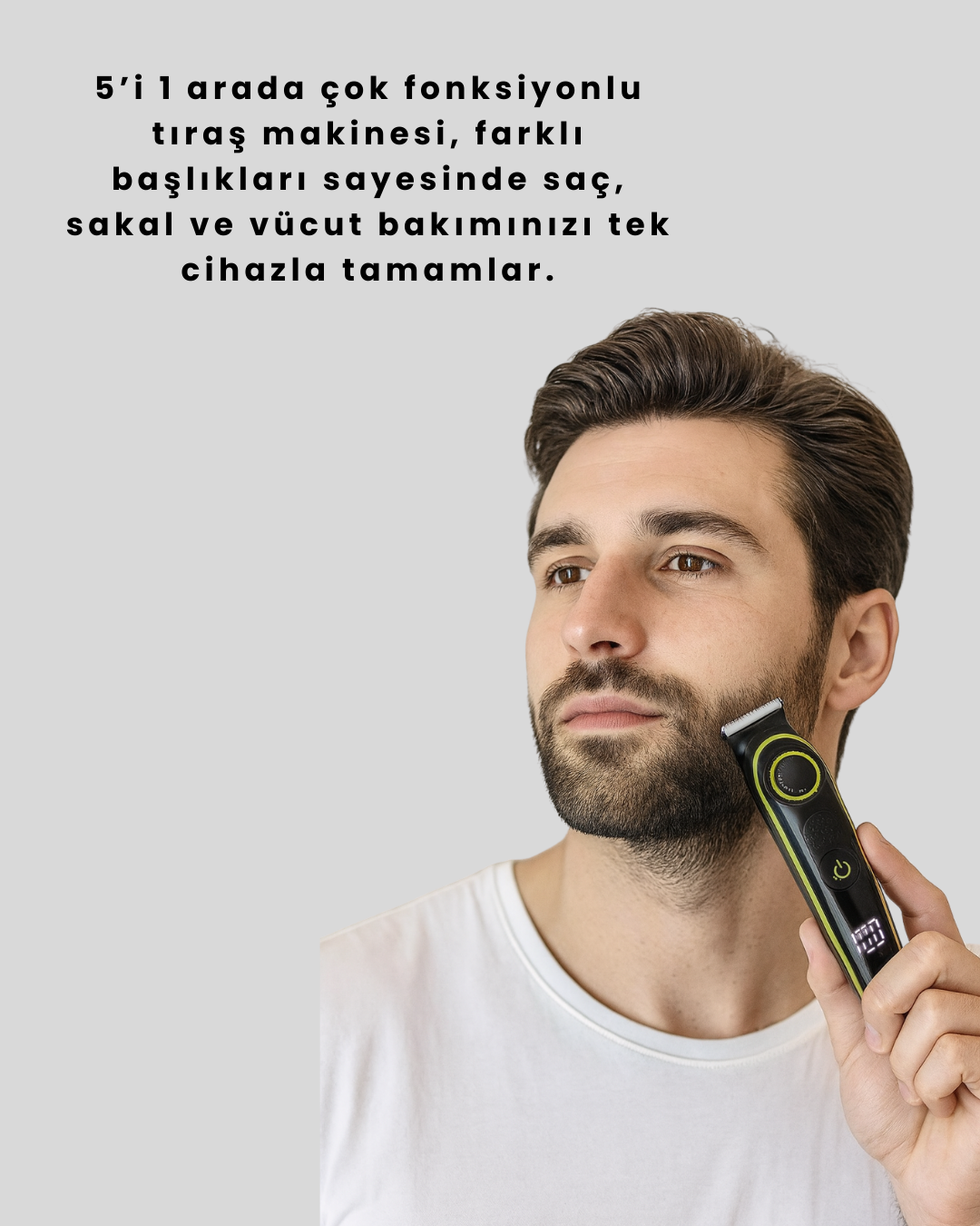 5 Başlıklı Çok Fonksiyonlu Saç Kesme ve Sakal Düzeltme Makinesi Erkek Bakım Aleti - Bayi Depom 5 Başlıklı Çok Fonksiyonlu Saç Kesme ve Sakal Düzeltme Makinesi Erkek Bakım Aleti - Bayi Depom
