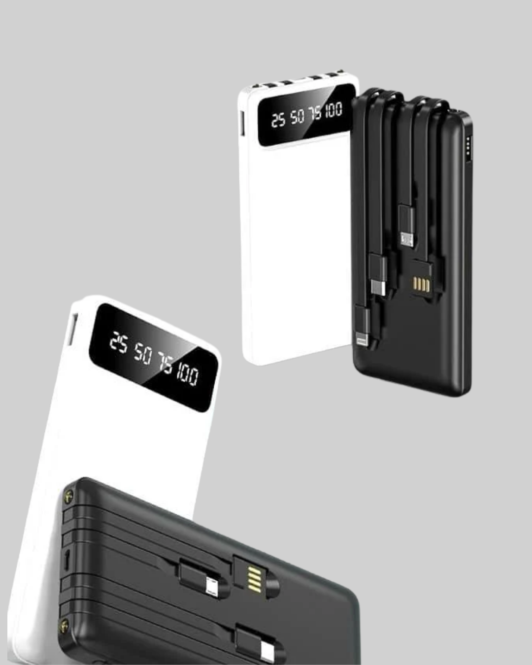 20.000mAh PD Powerbank LED Işık LCD Ekran Dahili Kablo Çoklu Giriş Yeni Nesil - Bayi Depom 20.000mAh PD Powerbank LED Işık LCD Ekran Dahili Kablo Çoklu Giriş Yeni Nesil - Bayi Depom
