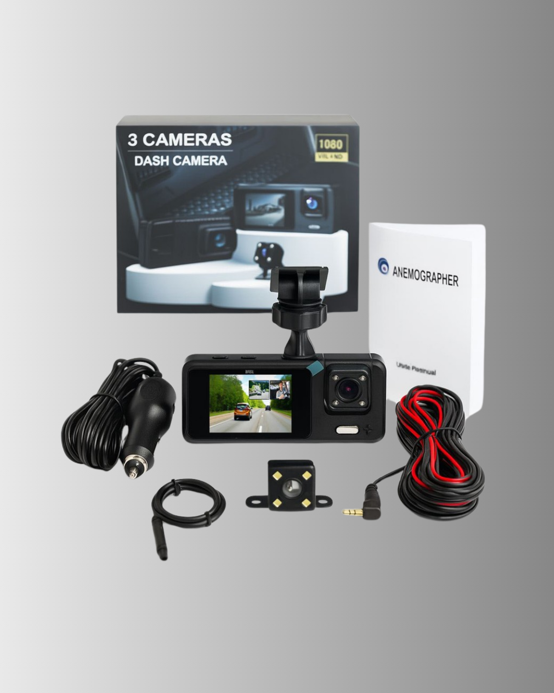 3 Kameralı Araç İçi DVR Kayıt Cihazı Ön İç Arka Kamera Full HD - Bayi Depom 3 Kameralı Araç İçi DVR Kayıt Cihazı Ön İç Arka Kamera Full HD - Bayi Depom