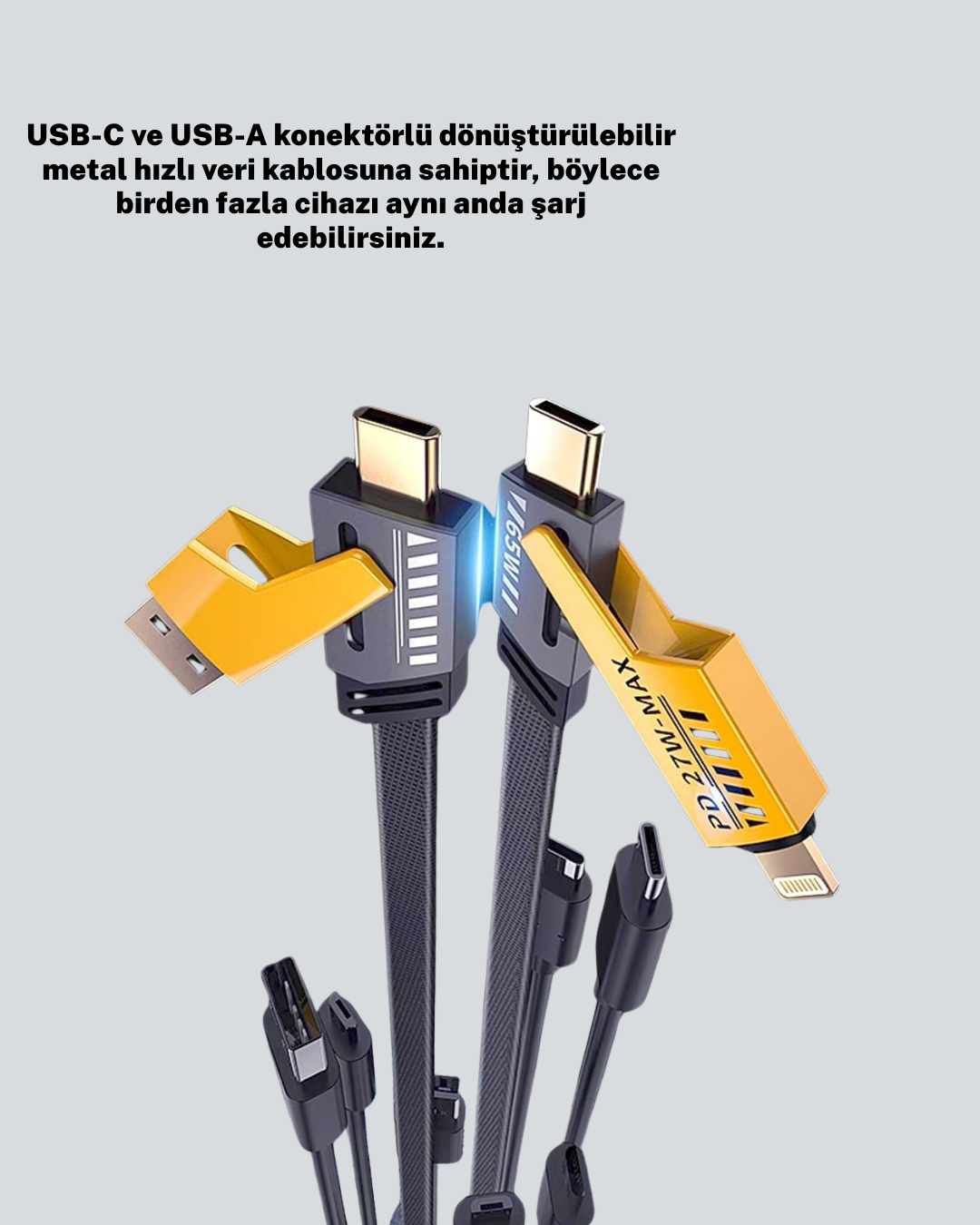 Akıllı Telefon Tablet Laptop Uyumlu 65W Güçlü Veri Kablosu - Bayi Depom Akıllı Telefon Tablet Laptop Uyumlu 65W Güçlü Veri Kablosu - Bayi Depom