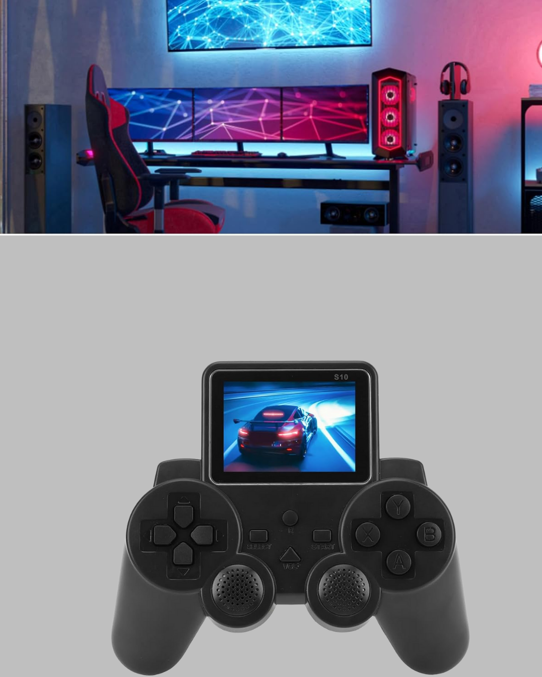 2025 A Kalite S10 Gamepad 520 Oyunlu TV Bağlantılı Retro Atari Konsolu Yeni Nesil - Bayi Depom