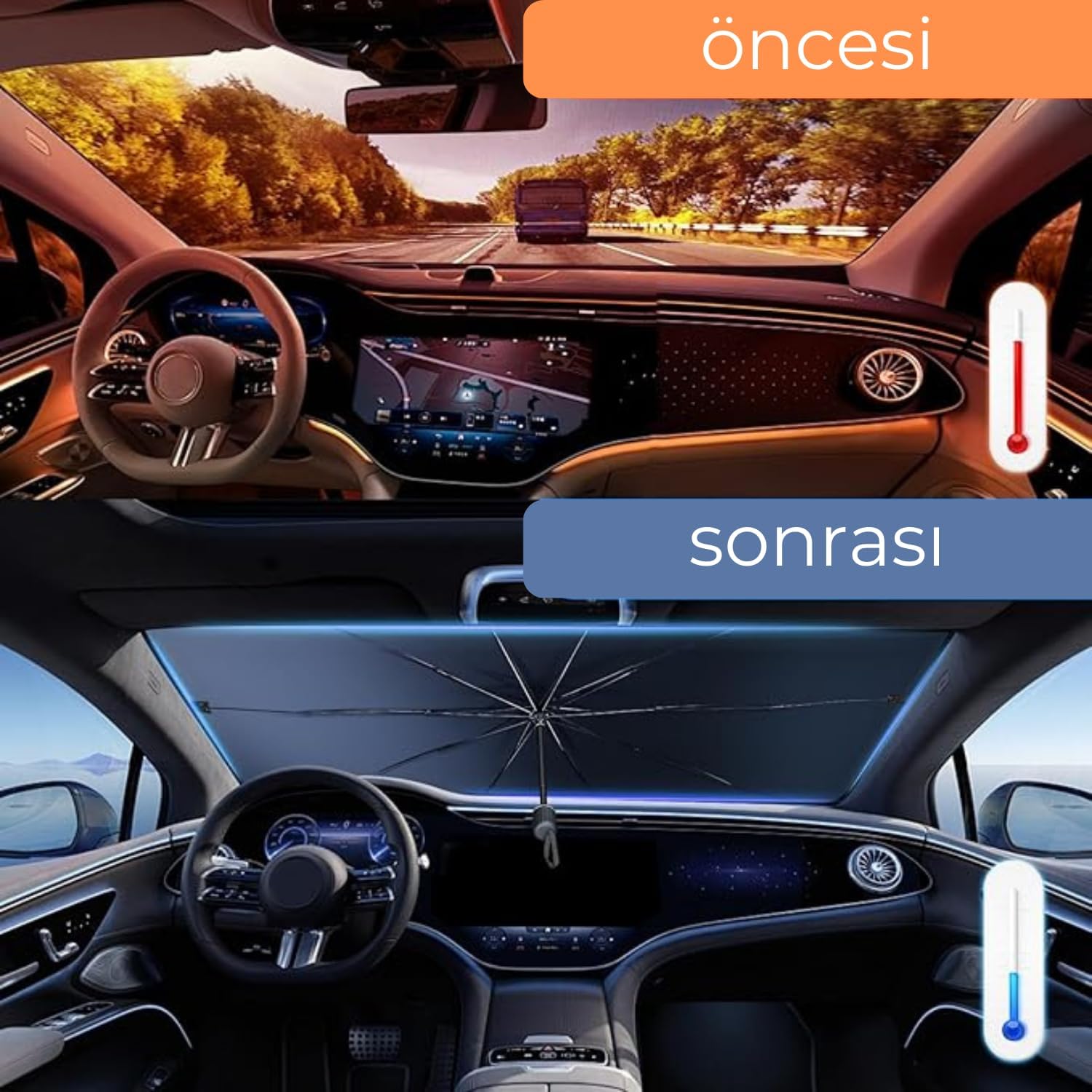 Honda City, Opel Astra, Peugeot 308, Citroen C4, Fiat Linea Uyumlu Oto Şemsiye - Bayi Depom Honda City, Opel Astra, Peugeot 308, Citroen C4, Fiat Linea Uyumlu Oto Şemsiye - Bayi Depom